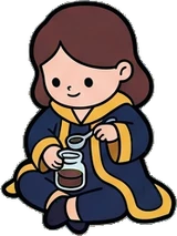People sitting, a sticker from the The Magic Classroom world