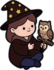 People sitting, a sticker from the The Magic Classroom world