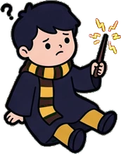 People sitting, a sticker from the The Magic Classroom world