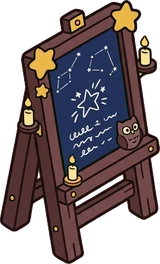 Signboards and chalkboards, a sticker from the The Magic Classroom world