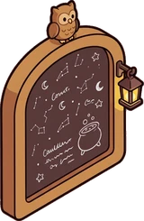 Signboards and chalkboards, a sticker from the The Magic Classroom world