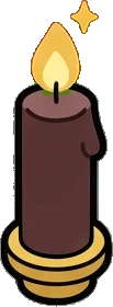 Candles and small lights, a sticker from the The Magic Classroom world