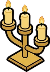 Candles and small lights, a sticker from the The Magic Classroom world