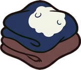 Cushions and blankets, a sticker from the The Magic Classroom world