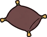 Cushions and blankets, a sticker from the The Magic Classroom world