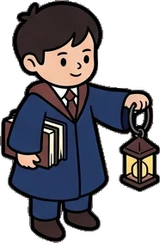 People standing, a sticker from the The Magic Classroom world