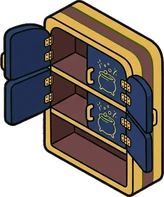 Wall shelves, a sticker from the The Magic Classroom world