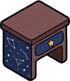 Desks and workbenches, a sticker from the The Magic Classroom world