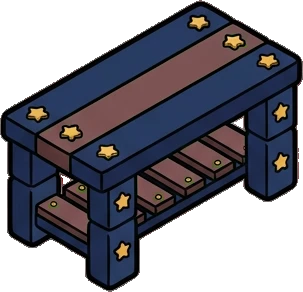 Desks and workbenches, a sticker from the The Magic Classroom world