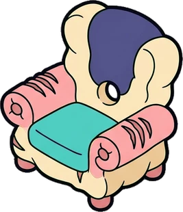 Armchairs, a sticker from the The Monster Family world