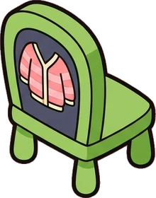 Chairs, a sticker from the The Monster Family world