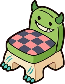 Chairs, a sticker from the The Monster Family world