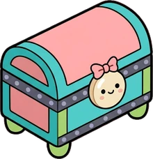 Chests and trunks, a sticker from the The Monster Family world