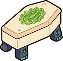 Coffee tables, a sticker from the The Monster Family world
