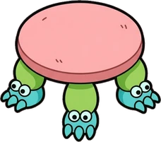 Coffee tables, a sticker from the The Monster Family world