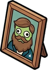 Collectibles, a sticker from the The Monster Family world
