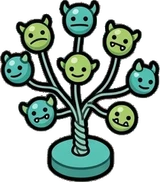 Collectibles, a sticker from the The Monster Family world