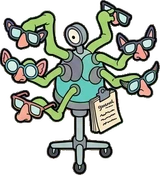Gadgets and devices, a sticker from the The Monster Family world