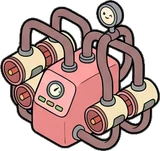 Gadgets and devices, a sticker from the The Monster Family world