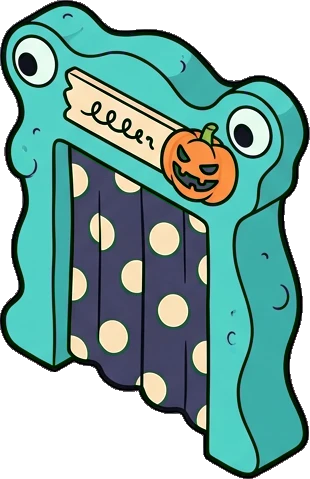 Doors, a sticker from the The Monster Family world