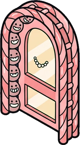 Doors, a sticker from the The Monster Family world