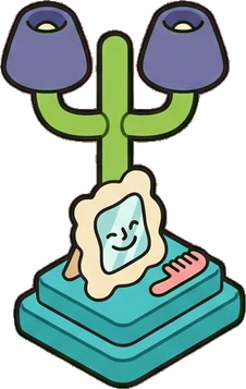 Floor lamps, a sticker from the The Monster Family world