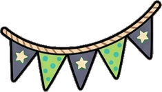 Garlands and hanging things, a sticker from the The Monster Family world