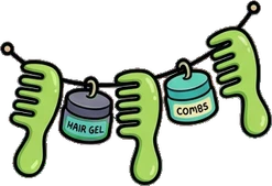 Garlands and hanging things, a sticker from the The Monster Family world
