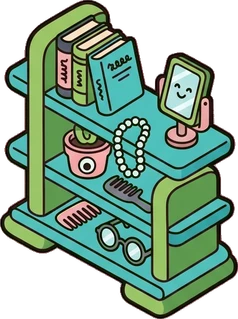 Big floor pieces, a sticker from the The Monster Family world