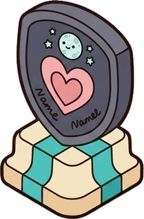 Big floor pieces, a sticker from the The Monster Family world