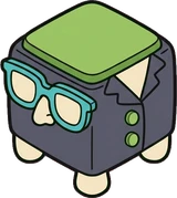 Poufs and ottomans, a sticker from the The Monster Family world