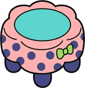 Poufs and ottomans, a sticker from the The Monster Family world