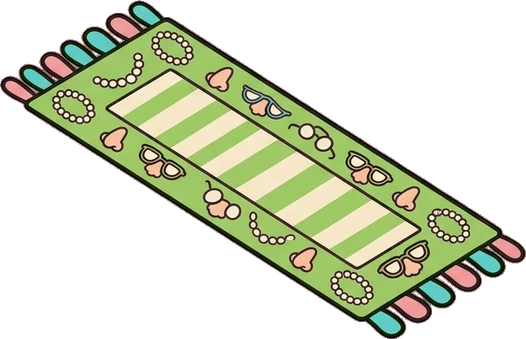 Rugs, a sticker from the The Monster Family world