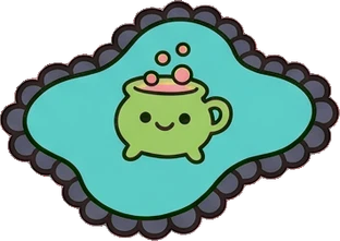 Rugs, a sticker from the The Monster Family world
