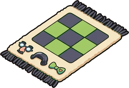 Rugs, a sticker from the The Monster Family world