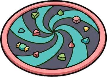 Rugs, a sticker from the The Monster Family world
