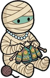 People sitting, a sticker from the The Monster Family world
