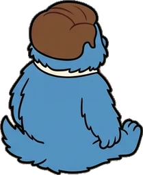 People sitting, a sticker from the The Monster Family world