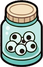 Shelf things, a sticker from the The Monster Family world