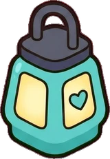 Candles and small lights, a sticker from the The Monster Family world