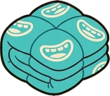 Cushions and blankets, a sticker from the The Monster Family world