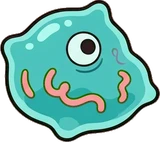 Cushions and blankets, a sticker from the The Monster Family world
