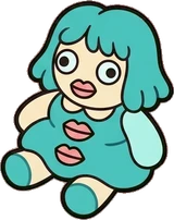 Cushions and blankets, a sticker from the The Monster Family world
