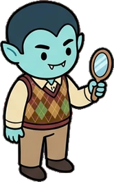 People standing, a sticker from the The Monster Family world