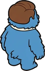 People standing, a sticker from the The Monster Family world
