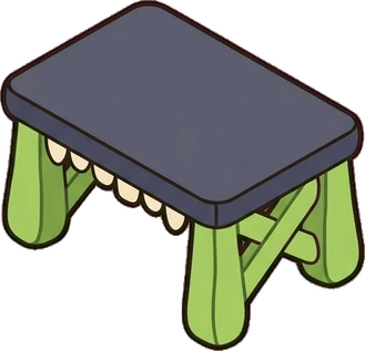 Tables, a sticker from the The Monster Family world