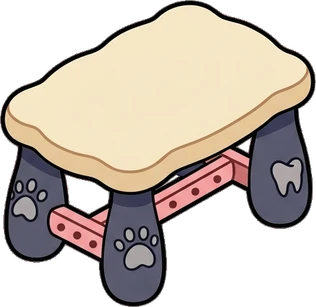 Tables, a sticker from the The Monster Family world