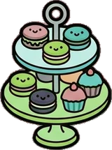 Food and drinks, a sticker from the The Monster Family world