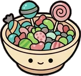 Food and drinks, a sticker from the The Monster Family world