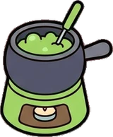 Food and drinks, a sticker from the The Monster Family world